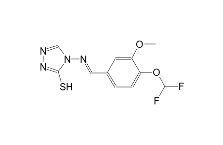 4-({(E)-[4-(difluoromethoxy)-3-methoxyphenyl]methylidene}amino)-4H-1,2,4-triazole-3-thiol
