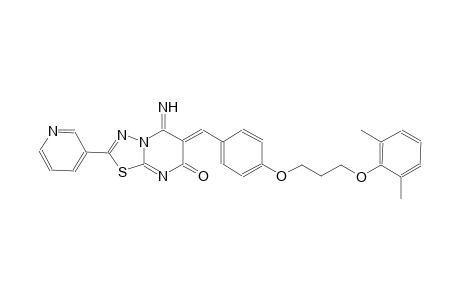 (6Z)-6-{4-[3-(2,6-dimethylphenoxy)propoxy]benzylidene}-5-imino-2-(3-pyridinyl)-5,6-dihydro-7H-[1,3,4]thiadiazolo[3,2-a]pyrimidin-7-one