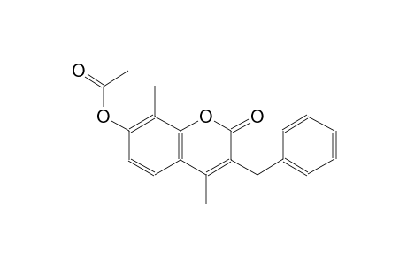 3-benzyl-4,8-dimethyl-2-oxo-2H-chromen-7-yl acetate