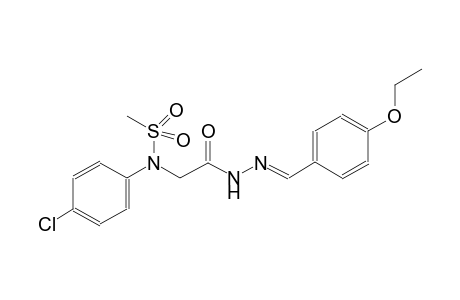 acetic acid, [(4-chlorophenyl)(methylsulfonyl)amino]-, 2-[(E)-(4-ethoxyphenyl)methylidene]hydrazide