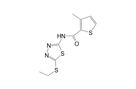 N-[5-(ethylsulfanyl)-1,3,4-thiadiazol-2-yl]-3-methyl-2-thiophenecarboxamide