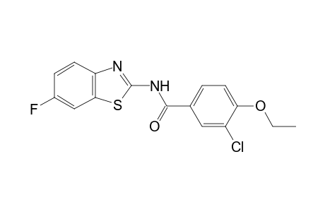 3-Chloro-4-ethoxy-N-(6-fluoro-1,3-benzothiazol-2-yl)benzamide