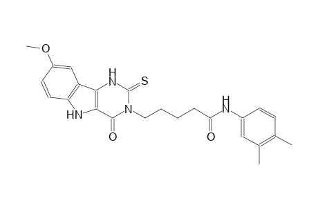 1H-pyrimido[5,4-b]indole-3-pentanamide, N-(3,4-dimethylphenyl)-2,3,4,5-tetrahydro-8-methoxy-4-oxo-2-thioxo-