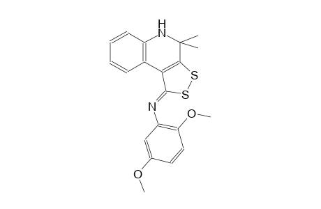 N-[(1Z)-4,4-dimethyl-4,5-dihydro-1H-[1,2]dithiolo[3,4-c]quinolin-1-ylidene]-2,5-dimethoxyaniline