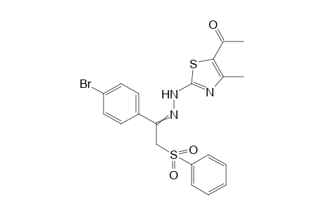 1-(2-{N'-[2-Benzenesulfonyl-1-(4-bromo-phenyl)-ethylidene]-hydrazino}-4-methyl-thiazol-5-yl)-ethanone