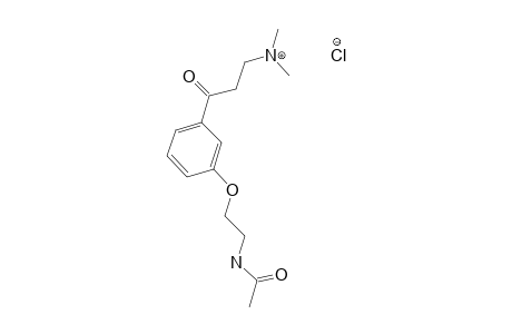 N-{2-{3-[3-(DIMETHYLAMINO)-1-OXOPROPYL]-PHENOXY}-ETHYL}-ACETAMID-HYDOCHLORIDE-MONOHYDRATE
