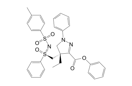 Ethyl (4S / 4R)-1,3-diphenyl-4-{[S-phenyl-N-(p-tolylsulfonyl)]sulfoximidyl}methyl-4,5-dihydro-1H-pyrazole-3-carboxylate