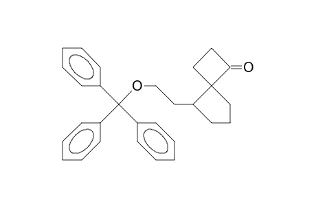 5-(2-Trityloxy-ethyl)-spiro(3.4)octan-1-one