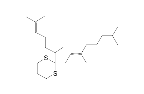2-(1,5-Dimethylhex-4-enyl)-2-(3,7-dimethylocta-2,6-dienyl)-1,3-dithiane