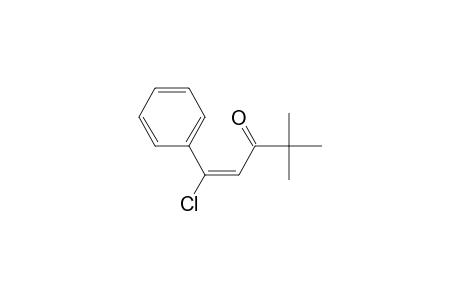 1-Penten-3-one, 1-chloro-4,4-dimethyl-1-phenyl-, (E)-