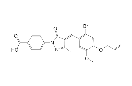 4-{(4E)-4-[4-(allyloxy)-2-bromo-5-methoxybenzylidene]-3-methyl-5-oxo-4,5-dihydro-1H-pyrazol-1-yl}benzoic acid