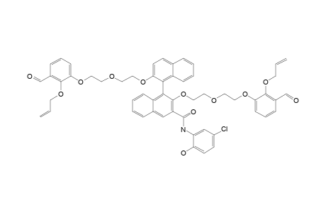 N-(5-CHLORO-2-HYDROXYPHENYL)-2,2'-BIS-[2-[2-[3-FORMYL-2-(2-PROPENYLOXY)-PHENOXY]-ETHOXY]-ETHOXY]-[1,1'-BINAPHTHALENE]-3-CARBOXAMIDE