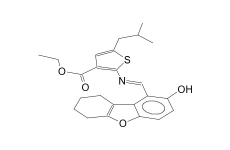 2,3-tetramethyleno-4-(2-isobutyl-4-ethoxycarbonyl-5-thienyliminomethyl)-5-hydroxybenzofuran