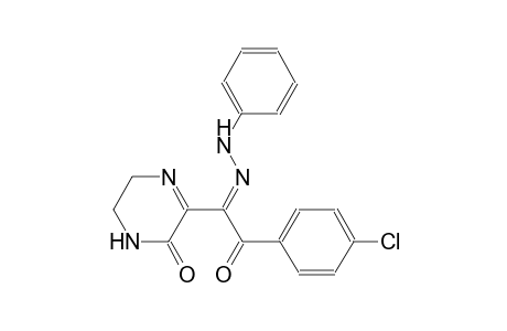 1,2-ethanedione, 1-(4-chlorophenyl)-2-(3,4,5,6-tetrahydro-3-oxopyrazinyl)-, 2-(phenylhydrazone), (2E)-