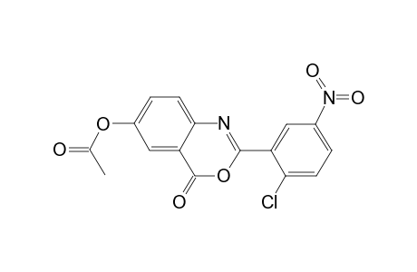 2-(2-Chloro-5-nitrophenyl)-4-oxo-4H-3,1-benzoxazin-6-yl acetate