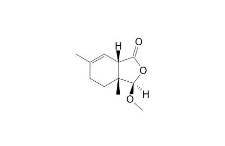 (3R,3aR,7aS)-3-Methoxy-3a,6-dimethyl-3a,4,5,7a-tetrahydro-3H-isobenzofuran-1-one