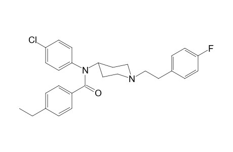 N-(4-Chlorophenyl)-4-ethyl-N-(1-[2-(4-fluorophenyl)ethyl]piperidin-4-yl)benzamide