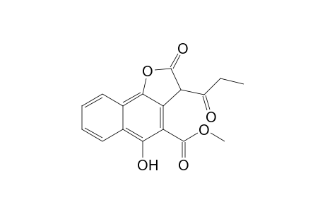 methyl 2,3-dihydro-5-hydroxy-3-(1-oxo-n-propyl)naphtho[1,2-b]furan-4-carboxylate