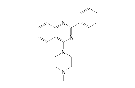 2-(Phenyl)-4-(4-methylpiperazin-1-yl)-quinazoline