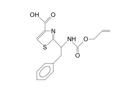 2-(<S>-1-Allyloxycarbonylamino-2-phenyl-ethyl)-4-carboxy-thiazole
