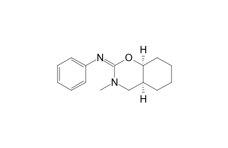 1,3-Benzoxazine, 3-methyl-2-phenylimino-perhydro-, cis-