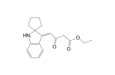 Ethyl spiro(cyclopentane-1,2'-3'H-indole)-3'(1'H)-ylideneacetoacetate