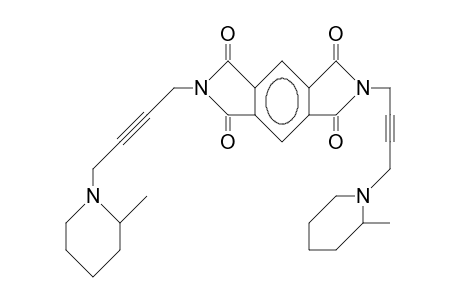 N,N'-Bis(4-[2'-methyl-1'-piperidinyl]-2-butynyl)-pyromellitic diimide