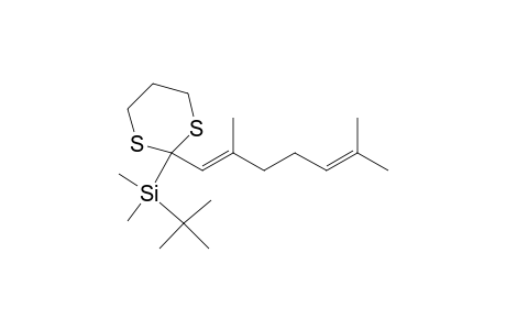 Silane, (1,1-dimethylethyl)[2-(2,6-dimethyl-1,5-heptadienyl)-1,3-dithian-2-yl]dimethyl-, (E)-