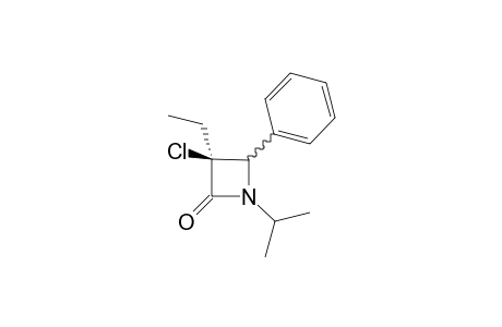 cis-3-Chloro-1-isopropyl-3-ethyl-4-phenylazetidin-2-one