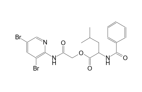 leucine, N-benzoyl-, 2-[(3,5-dibromo-2-pyridinyl)amino]-2-oxoethylester