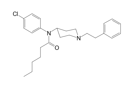 N-(4-Chlorophenyl)-N-[1-(2-phenylethyl)piperidin-4-yl]hexanamide