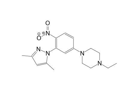 1-[3-(3,5-dimethyl-1H-pyrazol-1-yl)-4-nitrophenyl]-4-ethylpiperazine
