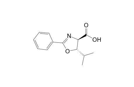 (4R,5S)-2-phenyl-5-propan-2-yl-4,5-dihydro-1,3-oxazole-4-carboxylic acid