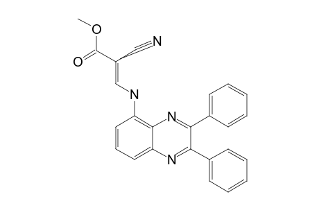 2-CYANO-3-(2,3-DIPHENYLQUINOXALIN-5-YLAMINO)-PROPENOIC_ACID_METHYLESTER;MAJOR_ISOMER