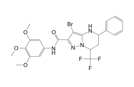 3-bromo-5-phenyl-7-(trifluoromethyl)-N-(3,4,5-trimethoxyphenyl)-4,5,6,7-tetrahydropyrazolo[1,5-a]pyrimidine-2-carboxamide