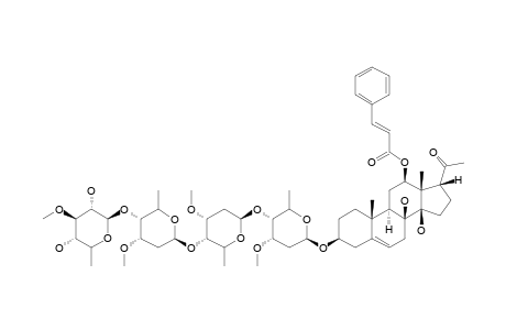 IKEMAGENIN-3-O-BETA-D-THEVETOPYRANOSYL-(1->4)-BETA-D-CYMAROPYRANOSYL-(1->4)-BETA-D-CYMAROPYRANOSYL-(1->4)-BETA-D-CYMAROPYRANOSIDE