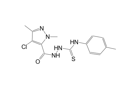 2-[(4-chloro-1,3-dimethyl-1H-pyrazol-5-yl)carbonyl]-N-(4-methylphenyl)hydrazinecarbothioamide
