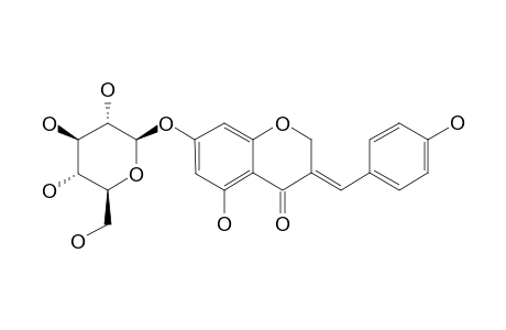 4'-DEMETHYLEUCOMIN_7-O-BETA-D-GLUCOPYRANOSIDE
