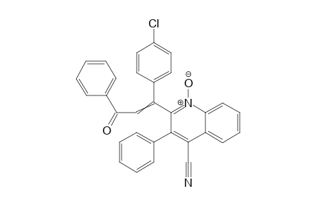 2-(1-(4-chlorophenyl)-3-oxo-3-phenylprop-1-enyl)-4-cyano-3-phenylquinoline 1-oxide