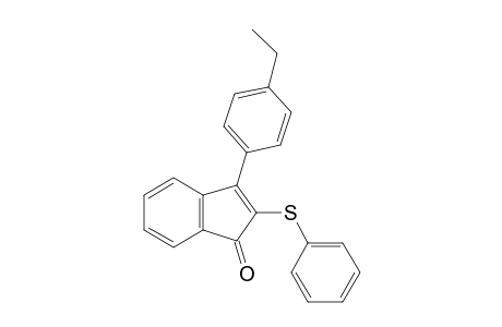 2-phenylthio-3-(4-ethylphenyl)indenone