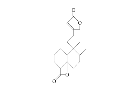 1a,9a-Carboxylatomethano-5a,6a-dimethyl-5b-(2-[4-oxa-cyclopent-3-ene-2-onyl]ethyl)-trans-decalin