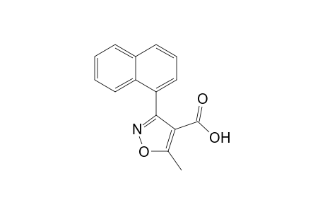 4-Isoxazolecarboxylic acid, 5-methyl-3-(1-naphthyl)-