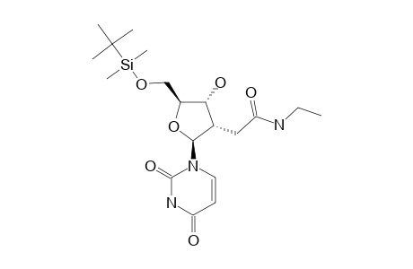 5'-O-(TERT.-BUTYLDIMETHYLSILYL)-2'-DEOXY-2'-ALPHA-C-(N-ETHYLCARBAMOYLMETHYL)-URIDINE