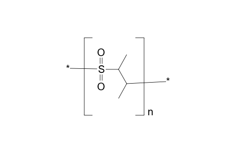 Poly(sulfonyl-1,2-dimethylethylene), poly(but-2-ene sulfone)