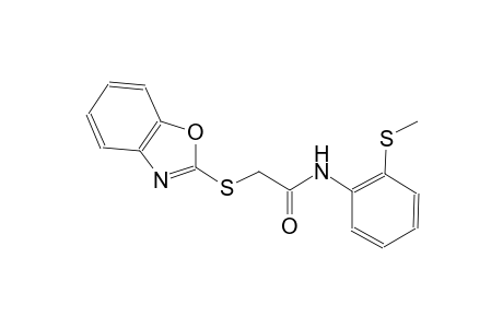 2-(1,3-benzoxazol-2-ylsulfanyl)-N-[2-(methylsulfanyl)phenyl]acetamide
