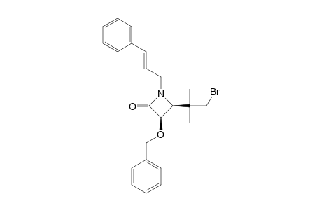 CIS-3-BENZYLOXY-4-[(2-BROMO-1,1-DIMETHYL)-ETHYL]-1-CYANYL-AZETIDIN-2-ONE