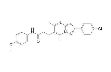 pyrazolo[1,5-a]pyrimidine-6-propanamide, 2-(4-chlorophenyl)-N-(4-methoxyphenyl)-5,7-dimethyl-