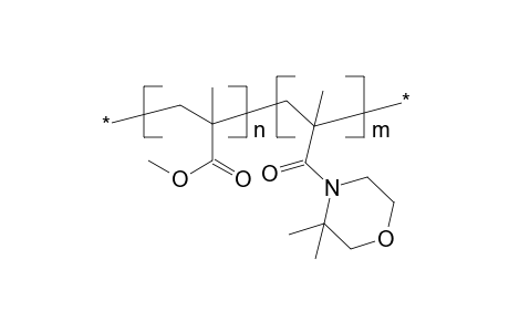 Methyl methacrylate-methacryl(1-aza-2,2-dimethyl-4-oxacyclohexyl)amide copolymer
