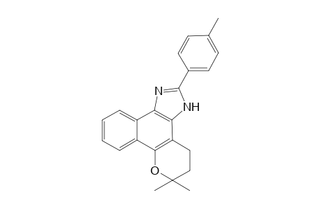 4,5-Dihydro-6,6-dimethyl-6H-2-(4'-methylphenyl)-pyran[b-4,3]naphth[1,2-d] imidazole
