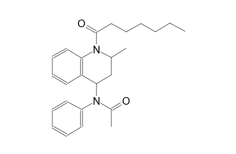 N-[(2R,4S)-1-heptanoyl-2-methyl-1,2,3,4-tetrahydro-4-quinolinyl]-N-phenylacetamide